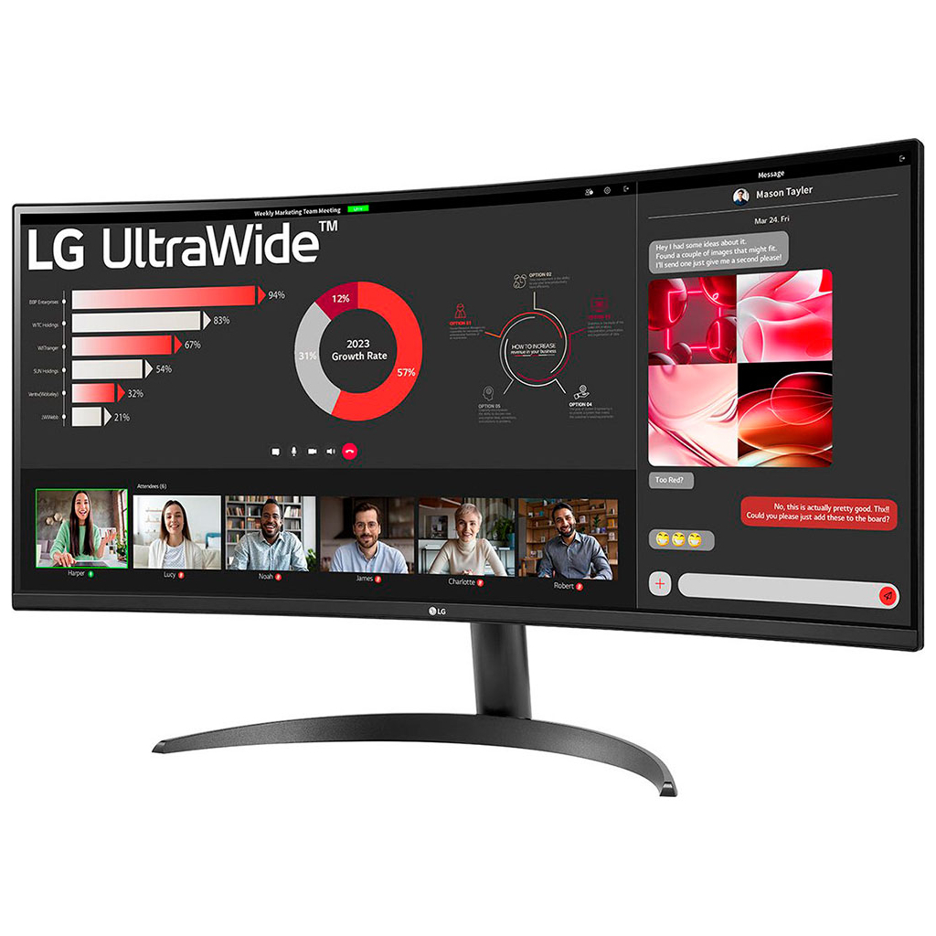 Монітор LG 34WR50QK-B - зображення 3