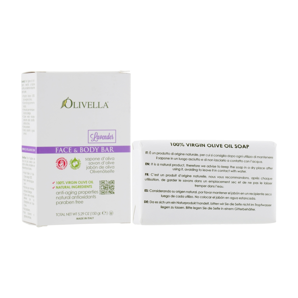 Тверде мило Olivella Лаванда на основі оливкової олії 150 г (764412250100) - зображення 2
