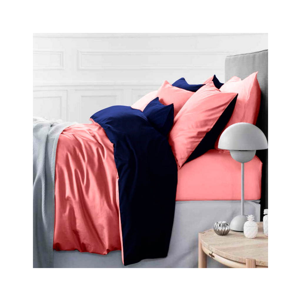 Постільна білизна MirSon King Size Сатин Premium 0132+4052 Delphinium 220х240 (2200001169524) - зображення 1