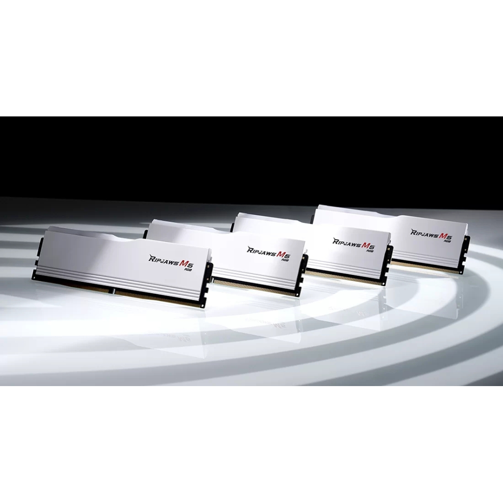 Модуль пам'яті для комп'ютера DDR5 64GB (2x32GB) 6000 MHz Ripjaws M5 RGB Matte White G.Skill (F5-6000J3238G32GX2-RM5RW) - зображення 4