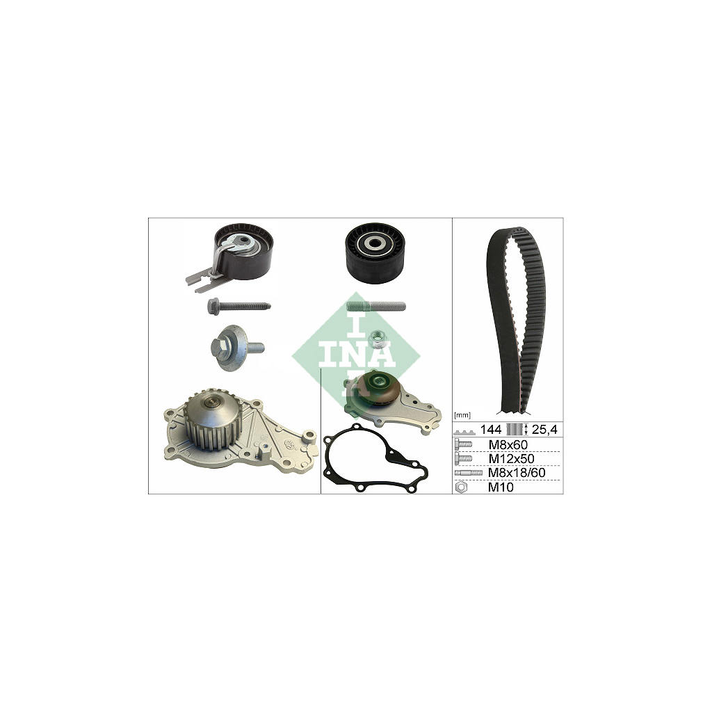 Комплект ременя ГРМ з помпой INA 530 0239 30 - зображення 1