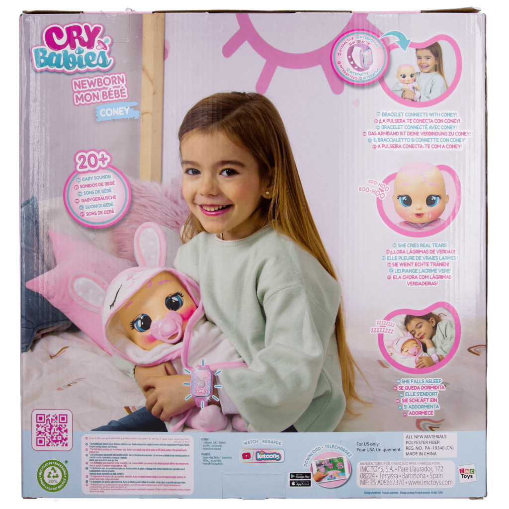 Лялька IMC Toys CRY BABIES Інтерактивна Плакса Новонароджена Коні (911284) - зображення 12