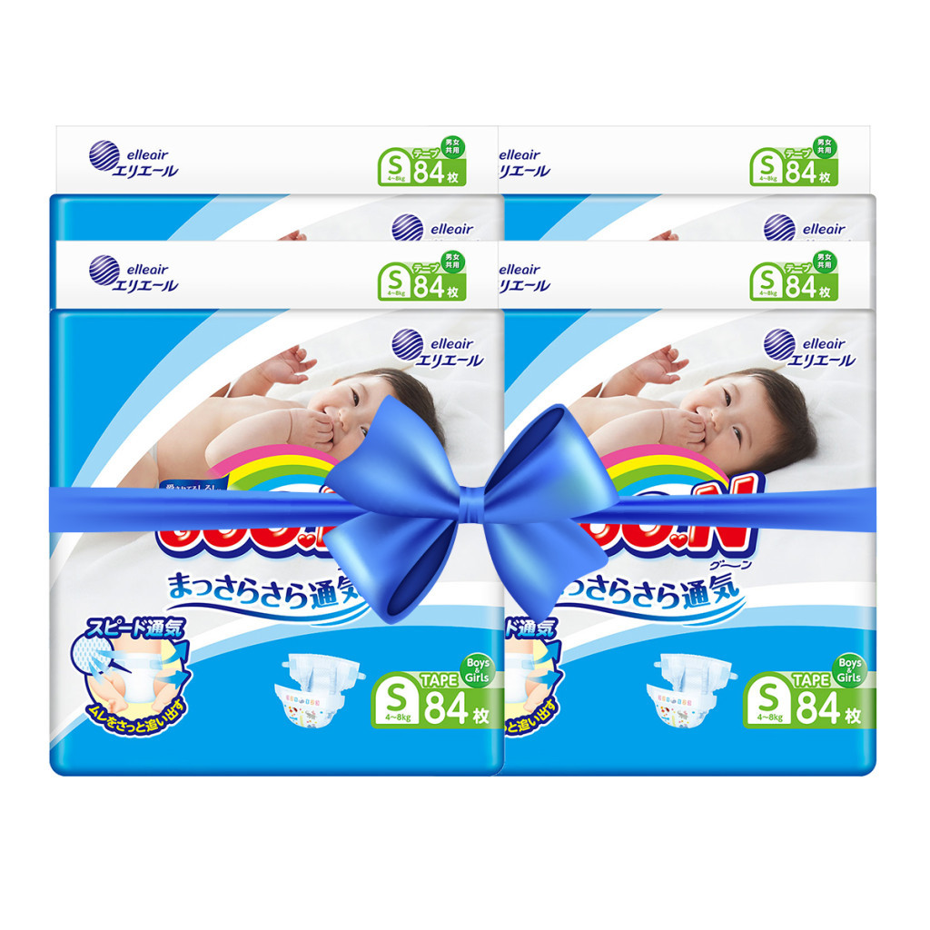 Підгузки GOO.N для дітей 4-8 кг, S, унісекс 336 шт. (853942-4) - зображення 1