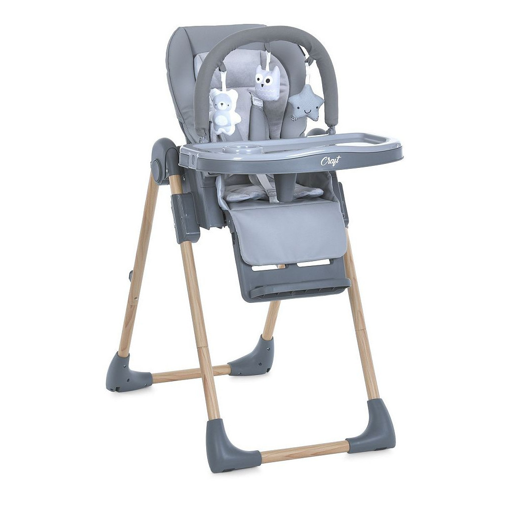 Стілець для годування El Camino ME 1115-W CRAFT gray (ME 1115-W gray) - зображення 1