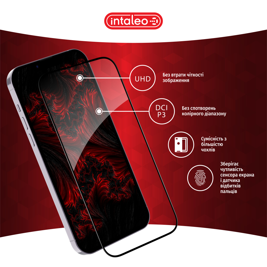 Скло захисне Intaleo Full Glue ESD Apple iPhone 14 (1283126542114) - зображення 4
