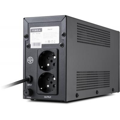 Пристрій безперебійного живлення Vinga LED 800VA metal case (VPE-800M) - зображення 4