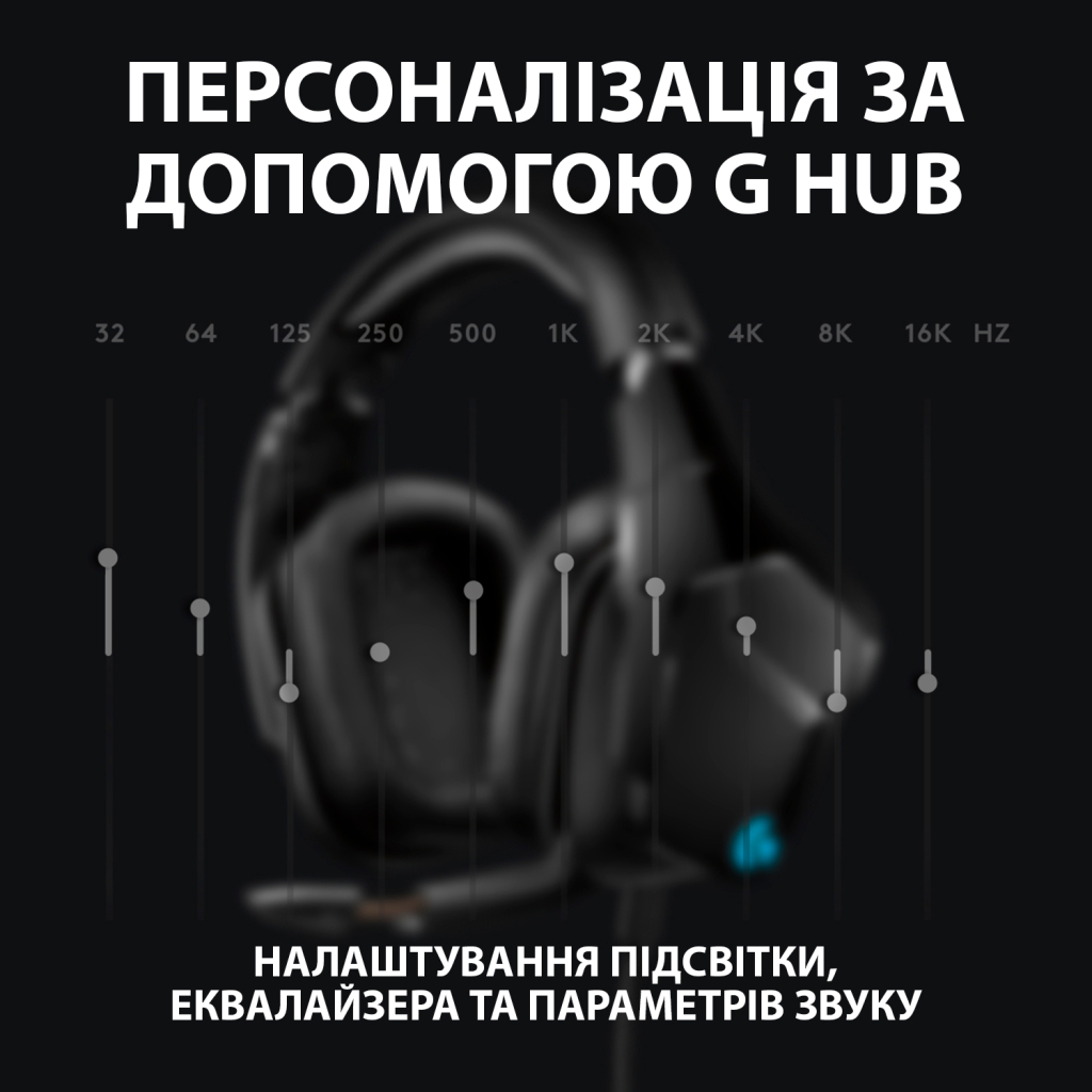 Навушники Logitech G635 Gaming Headset USB (981-000750) - зображення 5