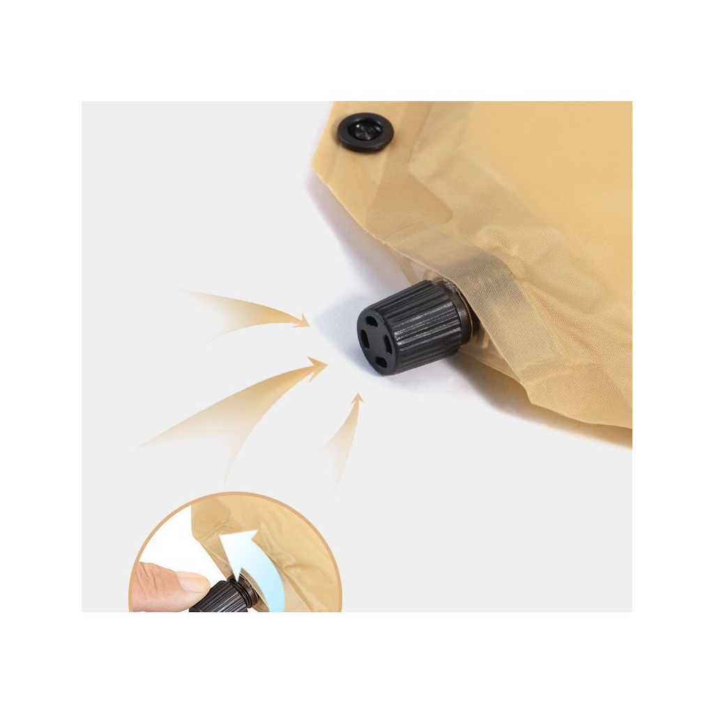 Туристичний килимок Naturehike CNH22DZ013 двомісний з подушкою 30 мм Yellow (6975641889601) - зображення 4