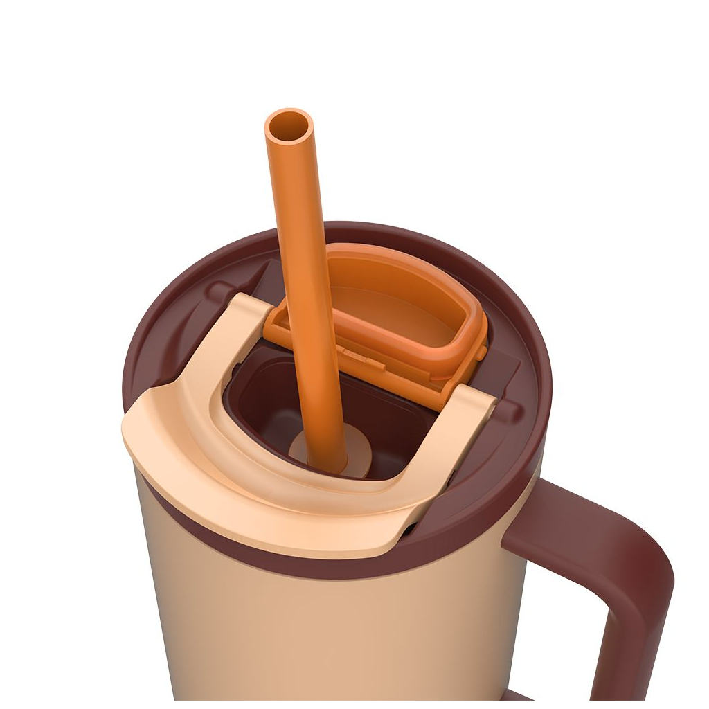 Термокружка Kambukka Rio Almond Dream 950 мл Бежева з коричневим (11-08001) - зображення 6