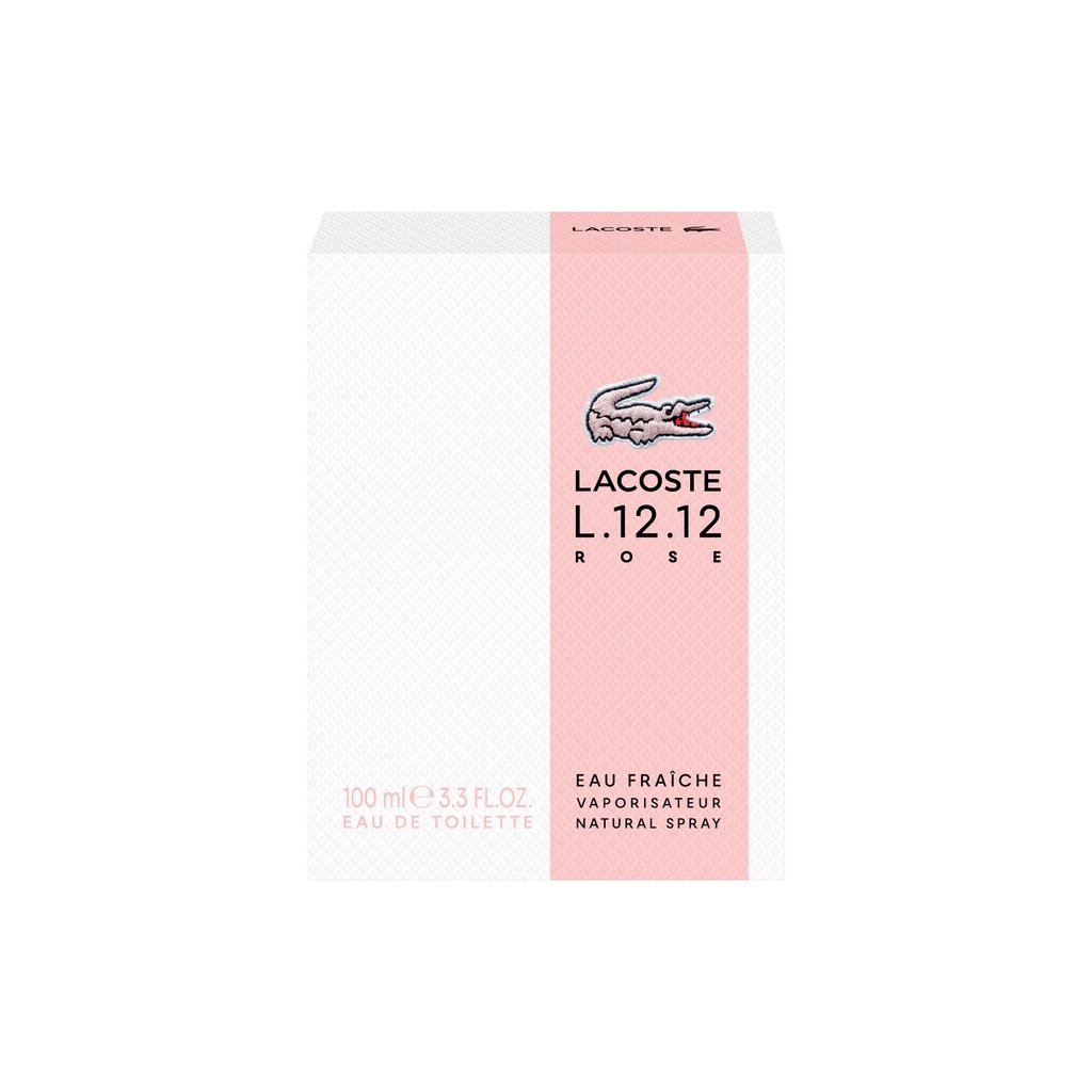 Туалетна вода Lacoste L.12.12 Rose Eau Fraiche 100 мл (3386460149242) - зображення 3