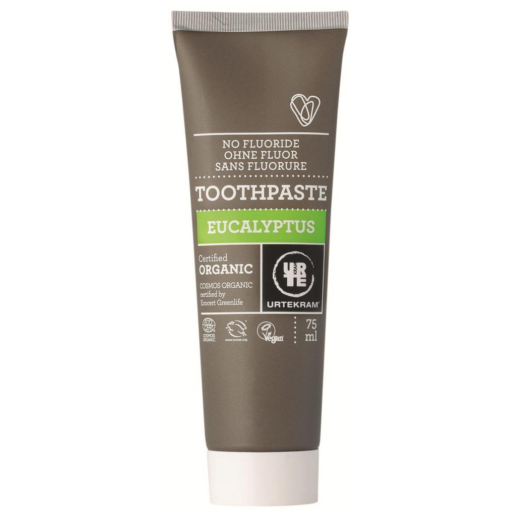 Зубна паста Urtekram органічна з евкаліптом 75 мл (83781) - зображення 1