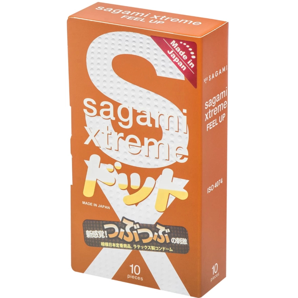 Презервативи Sagami Xtreme Feel Up Ребристі 10 шт. (4974234101023) - изображение 1