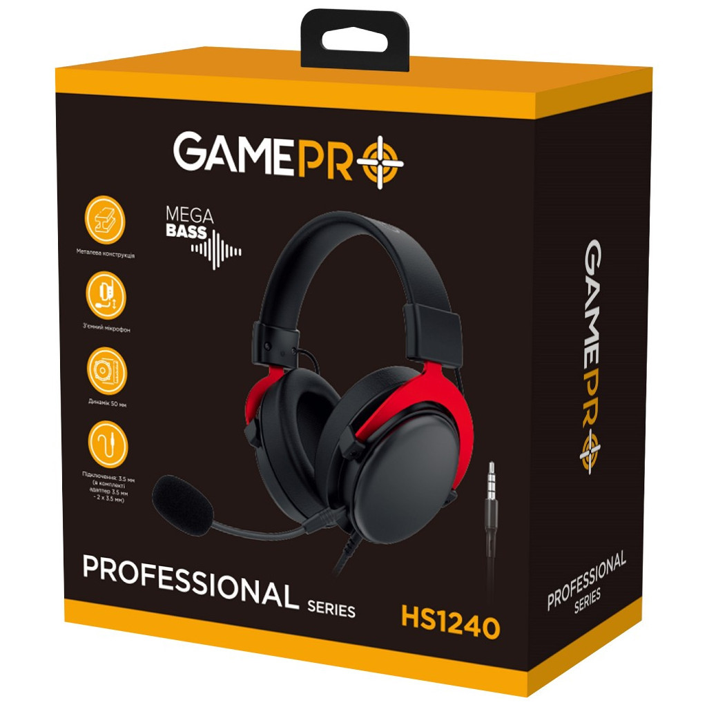 Навушники GamePro HS1240 Black/Red - зображення 10
