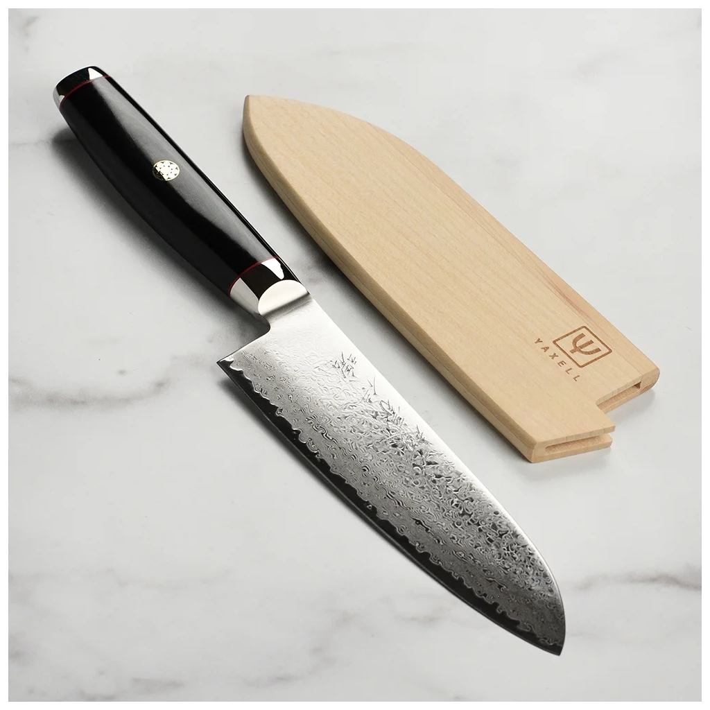Кухонний ніж Yaxell Super Gou Ypsilon Сантоку 165 мм (37201) - зображення 3