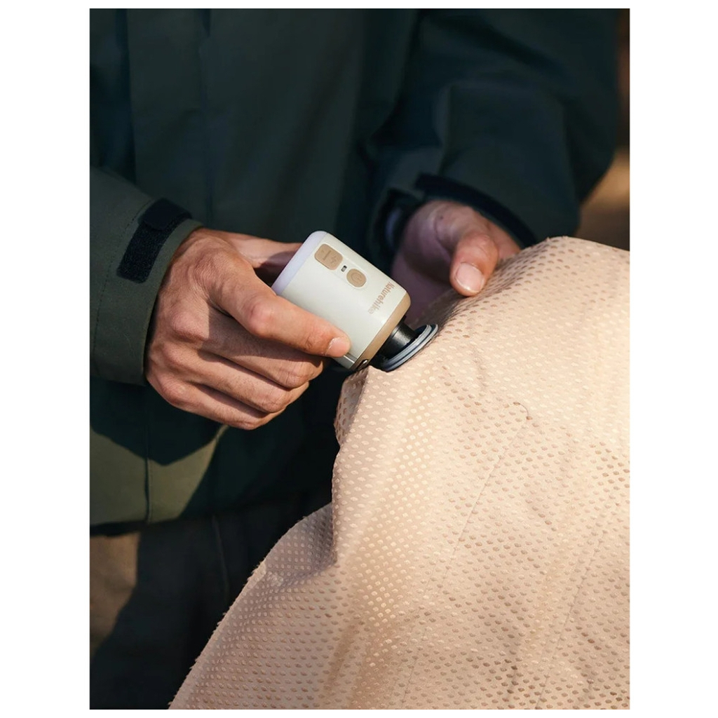 Насос для надувних меблів Naturehike CNK2300DQ022 + нічник + вентилятор, бежевий (6976507665971) - зображення 9