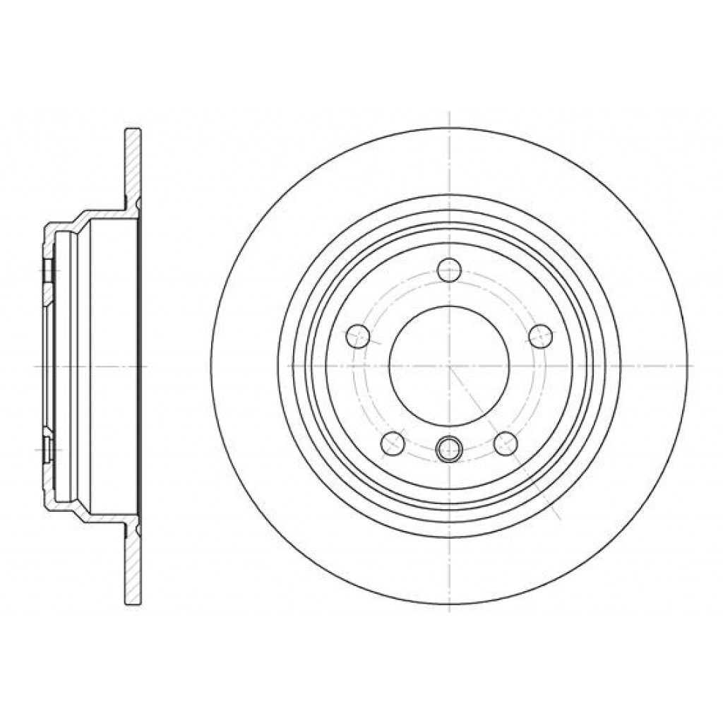 Гальмівний диск REMSA 6554.00 - зображення 1