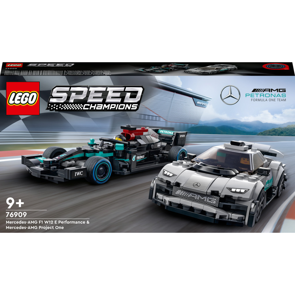 Конструктор LEGO Speed Champions Mercedes-AMG F1 W12 E Performance та Mercedes-AMG Project One 564 деталі (76909) - зображення 1