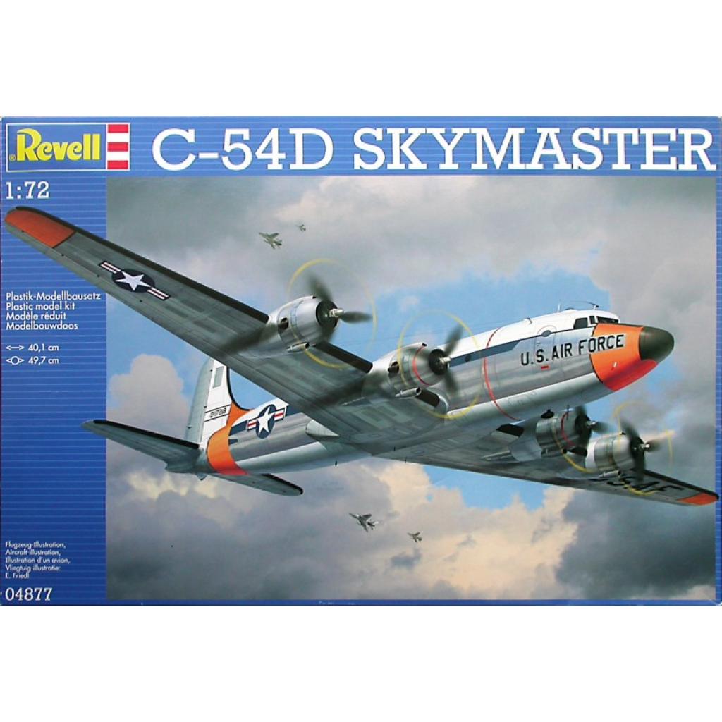 Збірна модель Revell Військово-транспортний літак C-54 Skymaster 1:72 (4877) - зображення 1