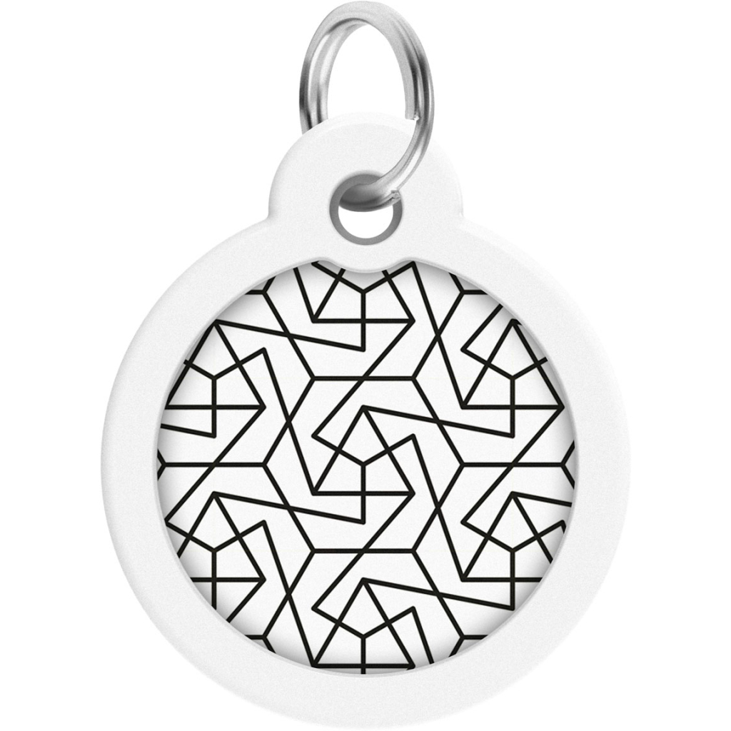 Адресник для тварин WAUDOG Smart ID з QR паспортом "Геометрія", коло 30 мм (230-0202) - зображення 2