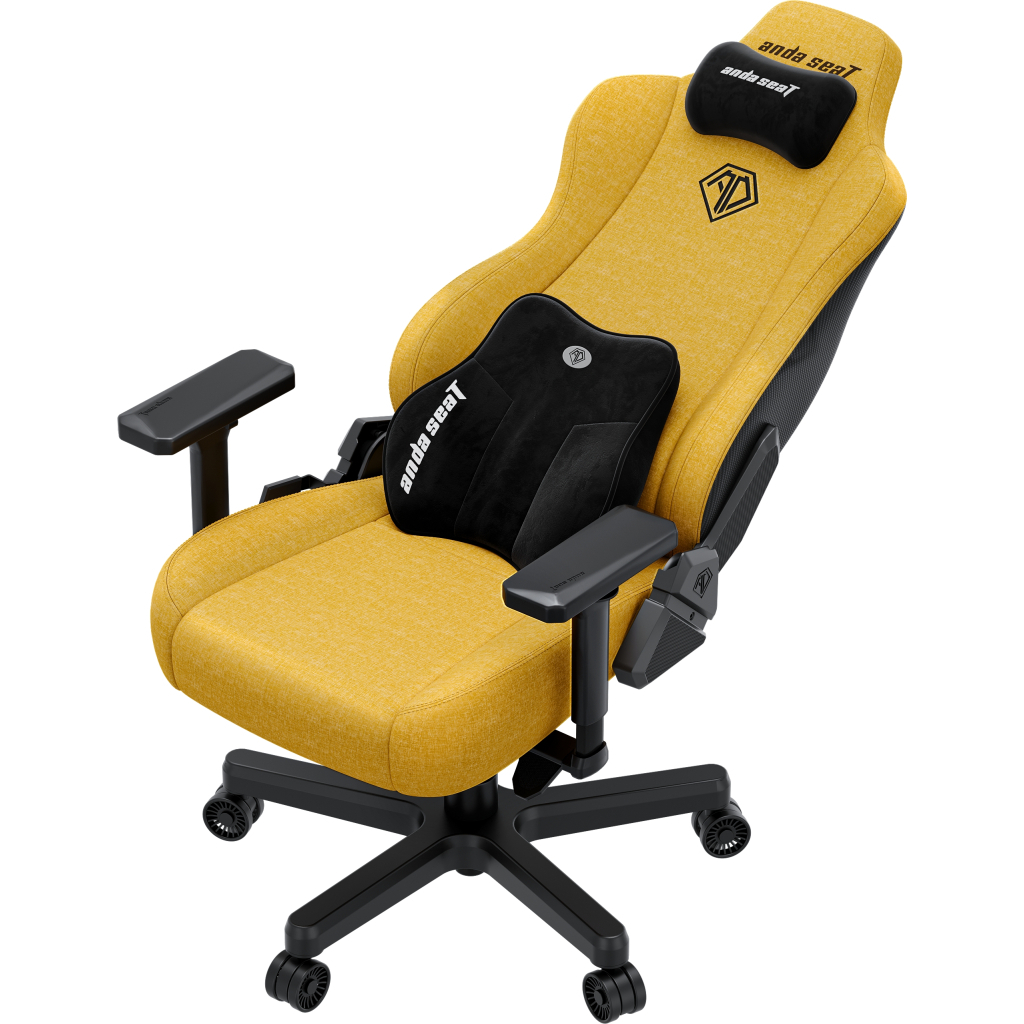 Крісло ігрове Anda Seat Kaiser 3E Fabric XL Bright Yellow (AD23YC-XL-09-Y-CF-Y01) - зображення 8