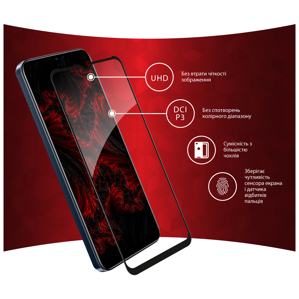 Скло захисне Intaleo Full Glue RealMe C33 (1283126551840) - зображення 3