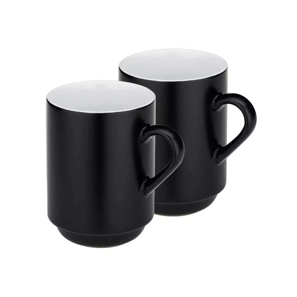 Набір чашок Kela Mattia 300 мл 2 шт Black (12756) - зображення 1