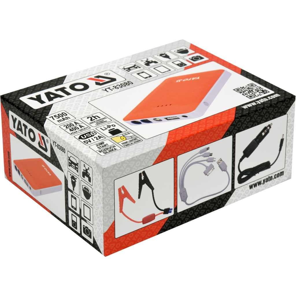 Пуско зарядний пристрій Yato YT-83080 - зображення 2