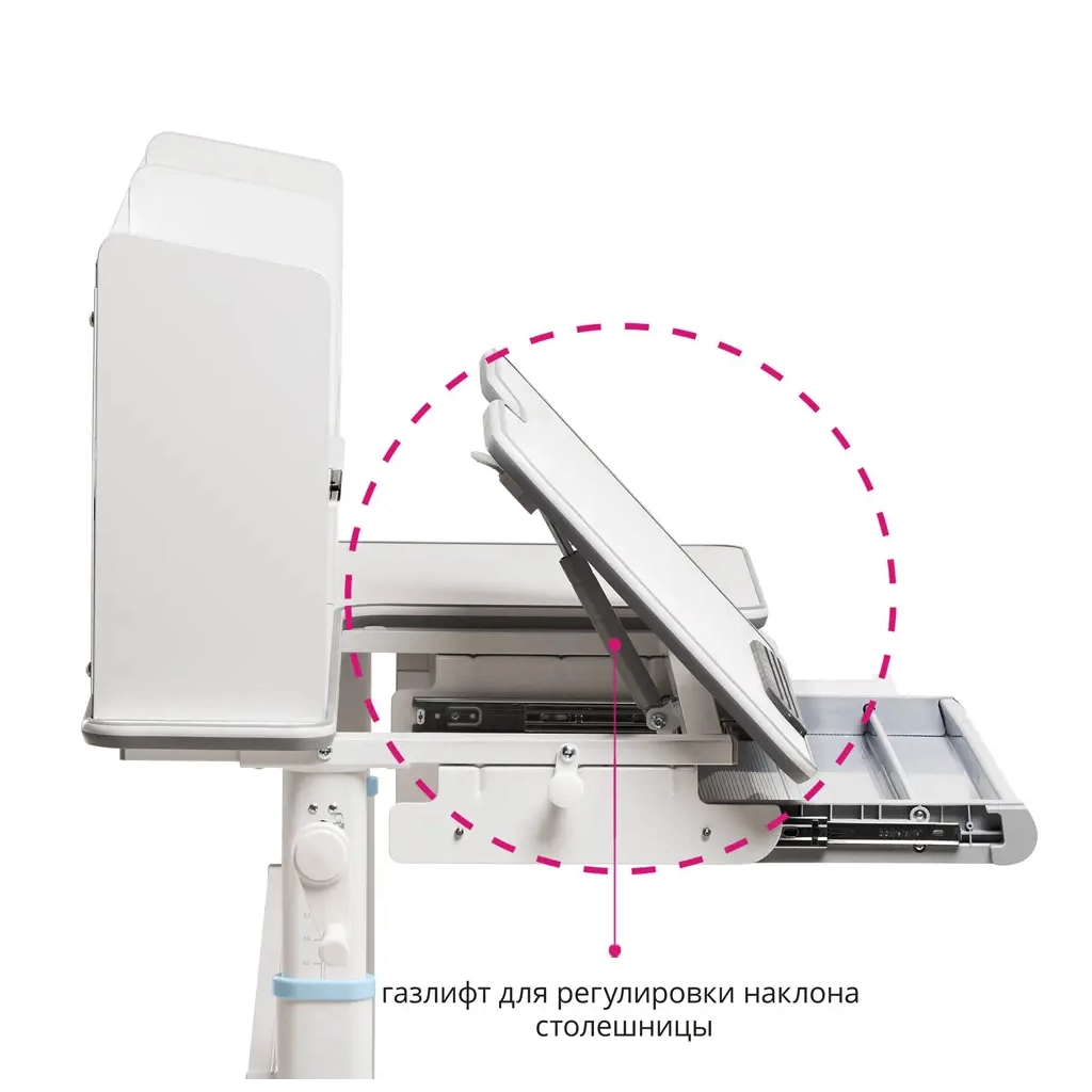 Парта FunDesk (1+1+1) (FIORE II BLUE) - зображення 7