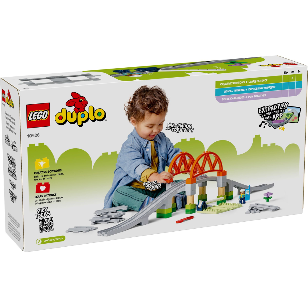Конструктор LEGO DUPLO Town Додатковий набір. Залізничний міст і колії (10426) - зображення 6