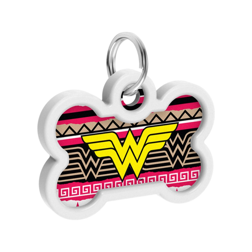 Адресник для тварин WAUDOG Smart ID з QR паспортом "Чудо жінка 4", кістка 40х28 мм (0640-1019) - зображення 4