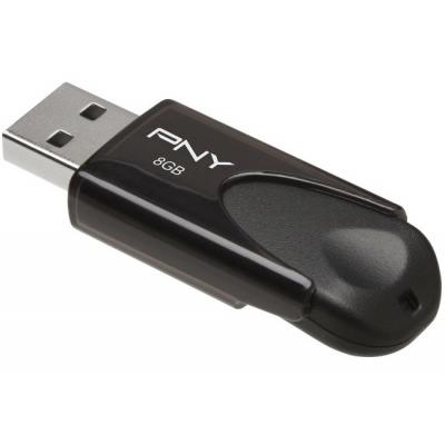 USB флеш накопичувач PNY flash 8GB Attache4 Black USB 2.0 (FD8GBATT4-EF) - зображення 3