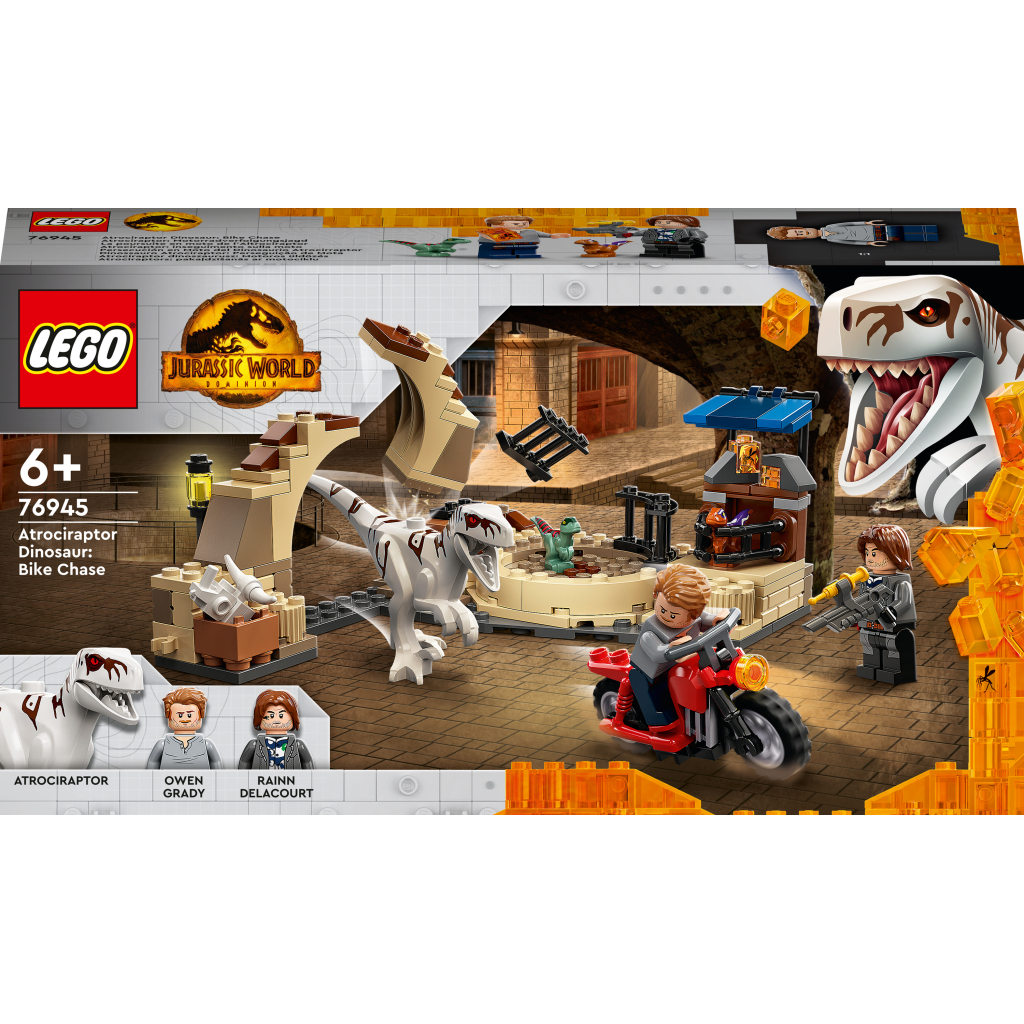 Конструктор LEGO Jurassic World Переслідування атроцираптора на мотоциклі 169 деталей (76945) - зображення 1