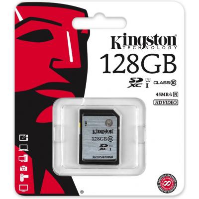 Карта пам'яті Kingston 128GB SDXC UHS-I Class10 (SD10VG2/128GB) - зображення 3