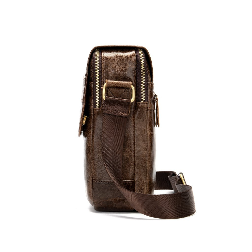 Сумка Vintage З натуральної гладкої шкіри Коричнева (14945) - зображення 5