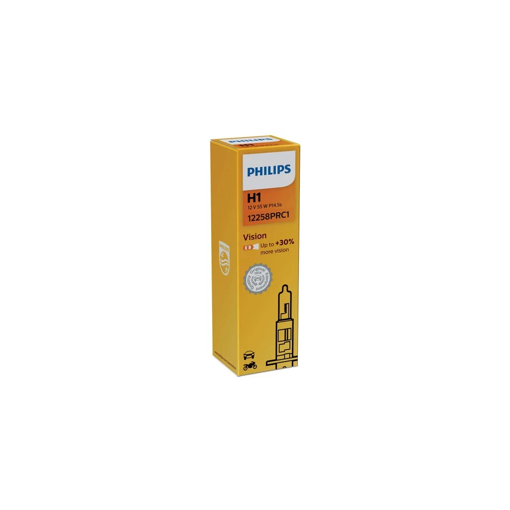 Автолампа Philips 12258PRC1 H1 12V55W (2358) - зображення 1
