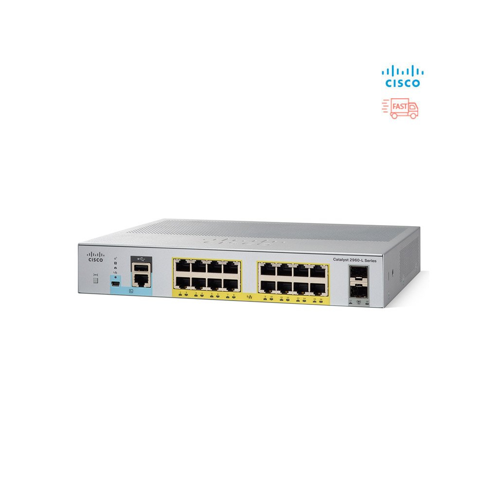 Комутатор мережевий Cisco C1000-16P-2G-L - зображення 2