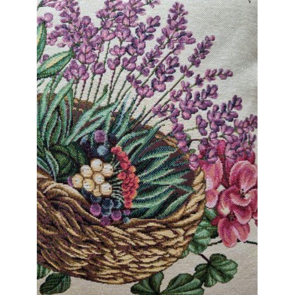 Наволочка Прованс декоративна Кошик лаванди 45х45 (026059) - зображення 2