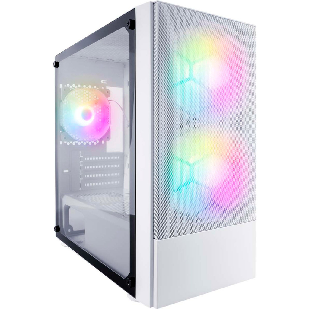 Корпус 1stPlayer X4-M-2F1P-W-1F1-W-WH - зображення 1