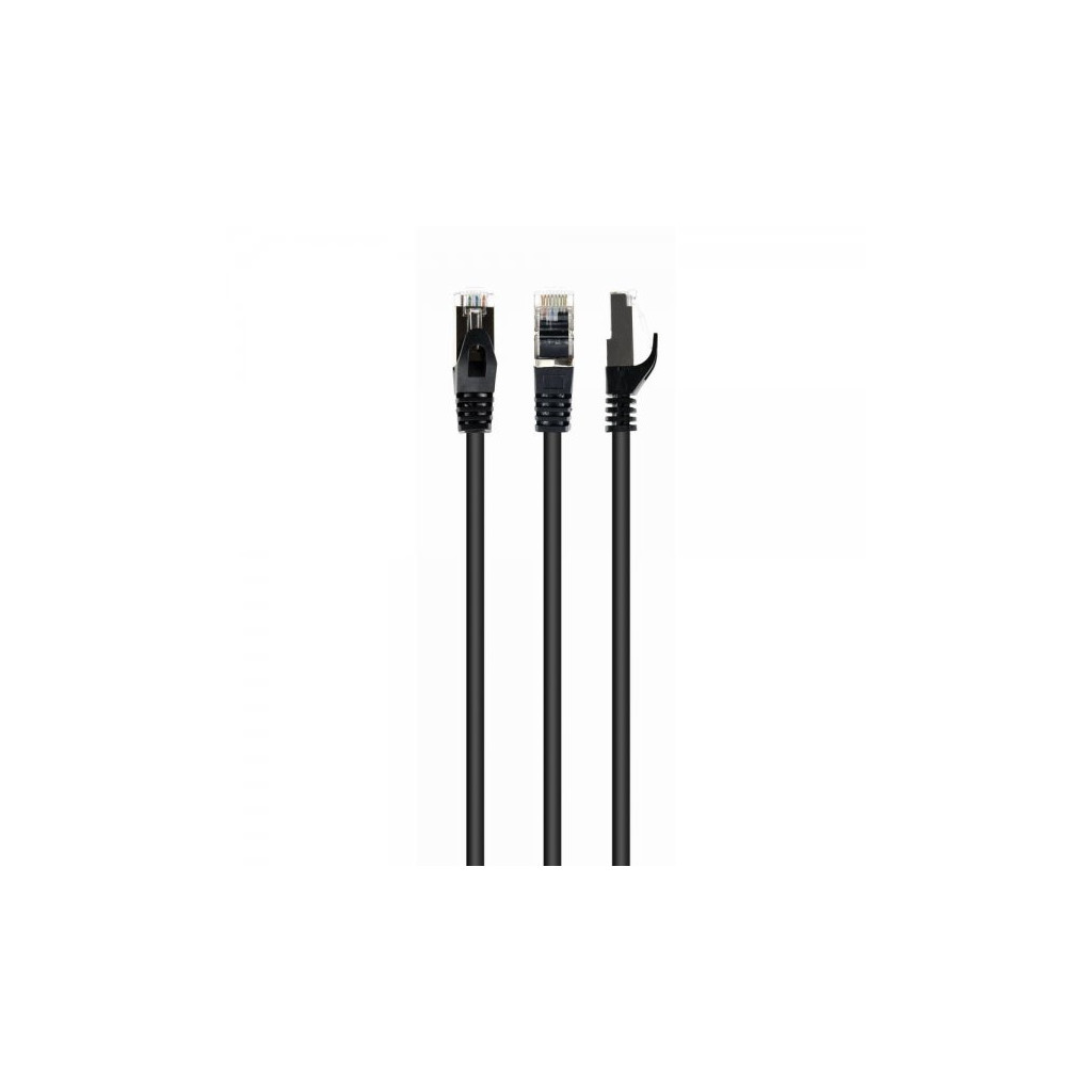 Патч-корд Cablexpert 15м S/FTP Cat 6A CU LSZH black (PP6A-LSZHCU-BK-15M) - зображення 1