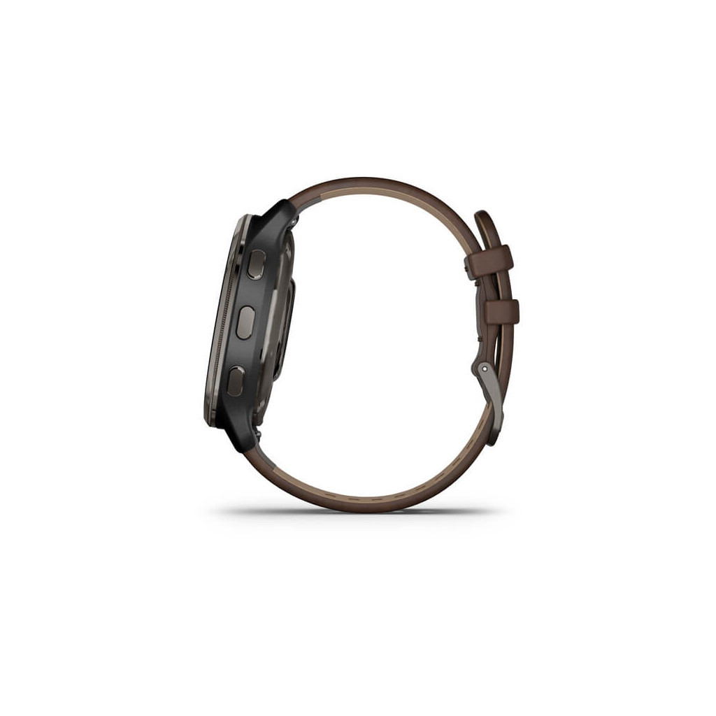 Смарт-годинник Garmin Venu 2 Plus, Black + Slate, Leather, GPS (010-02496-15) - зображення 8