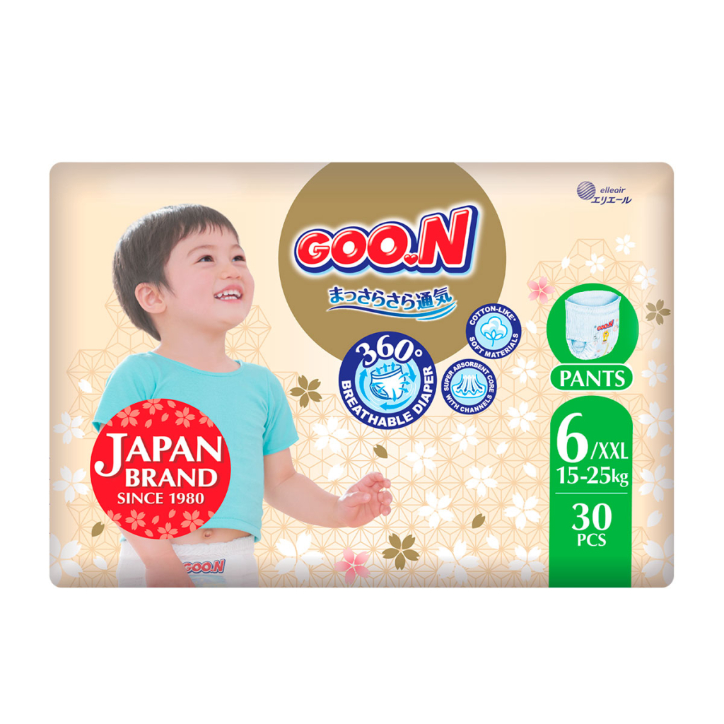 Підгузки GOO.N Premium Soft Трусики 15-25 кг Розмір 6 2XL 30 шт (F1010101-159) - зображення 1
