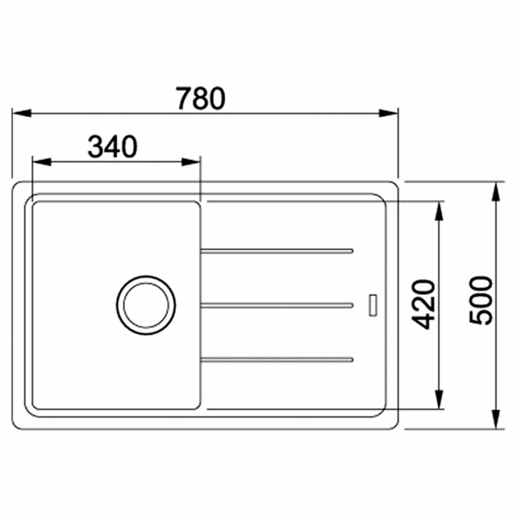 Мийка кухонна Franke BASIS BFG 611-78 (114.0565.087) - зображення 2