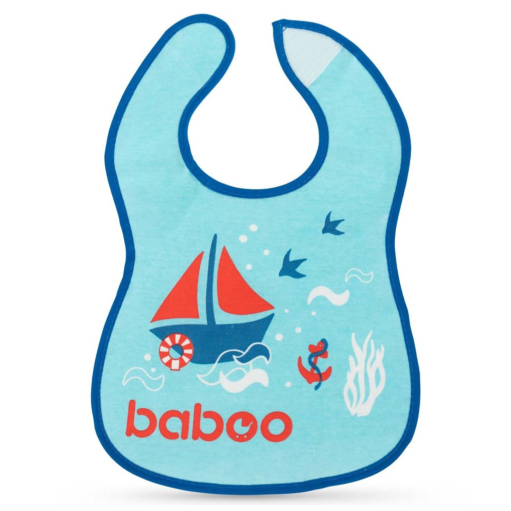 Слинявчик Baboo бавовняний Marine, 3+ місяців (синій) (11-011) - зображення 1