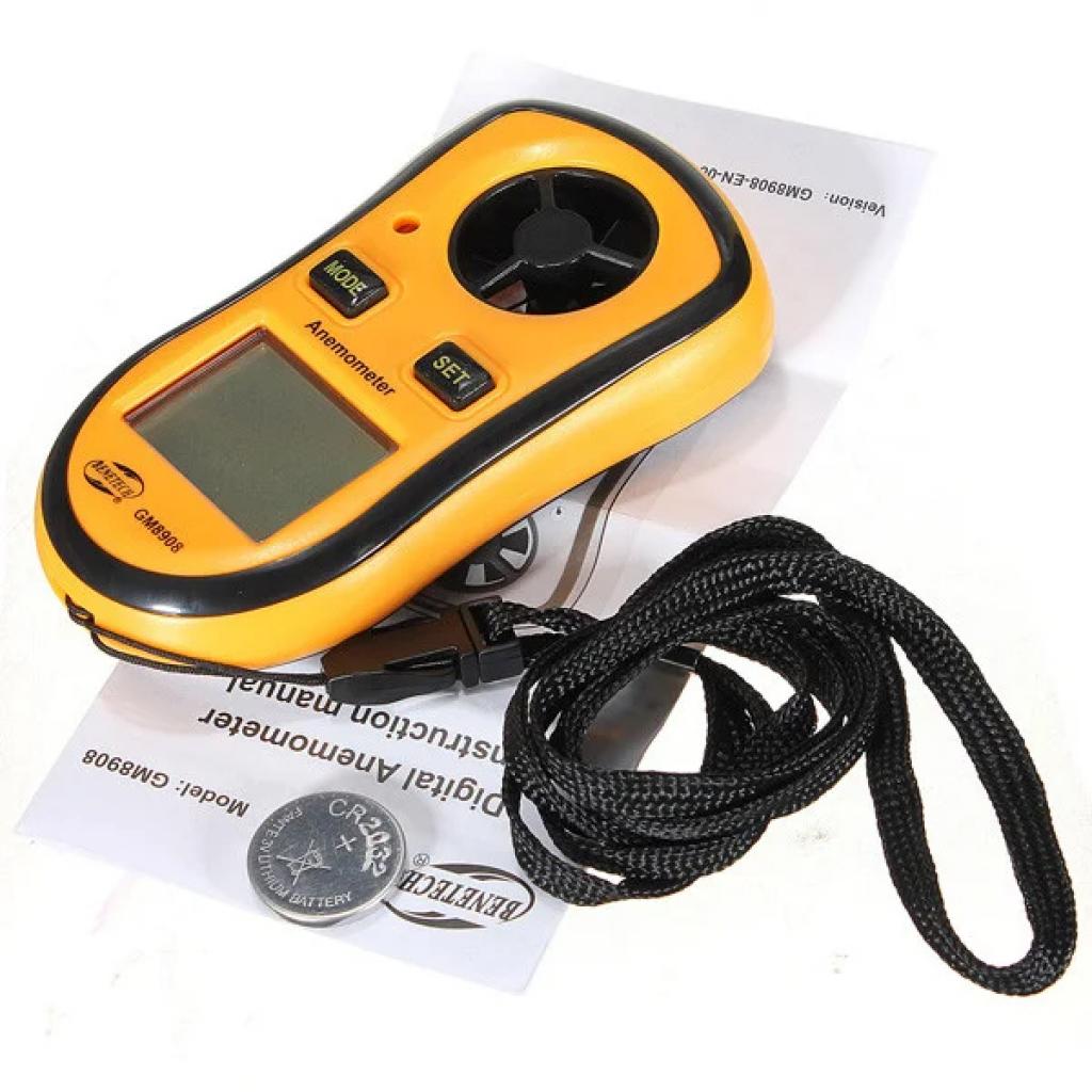 Анемометр Benetech цифровий крильчастий 0,1-30м/с, -10-45°C (GM8908) - зображення 2
