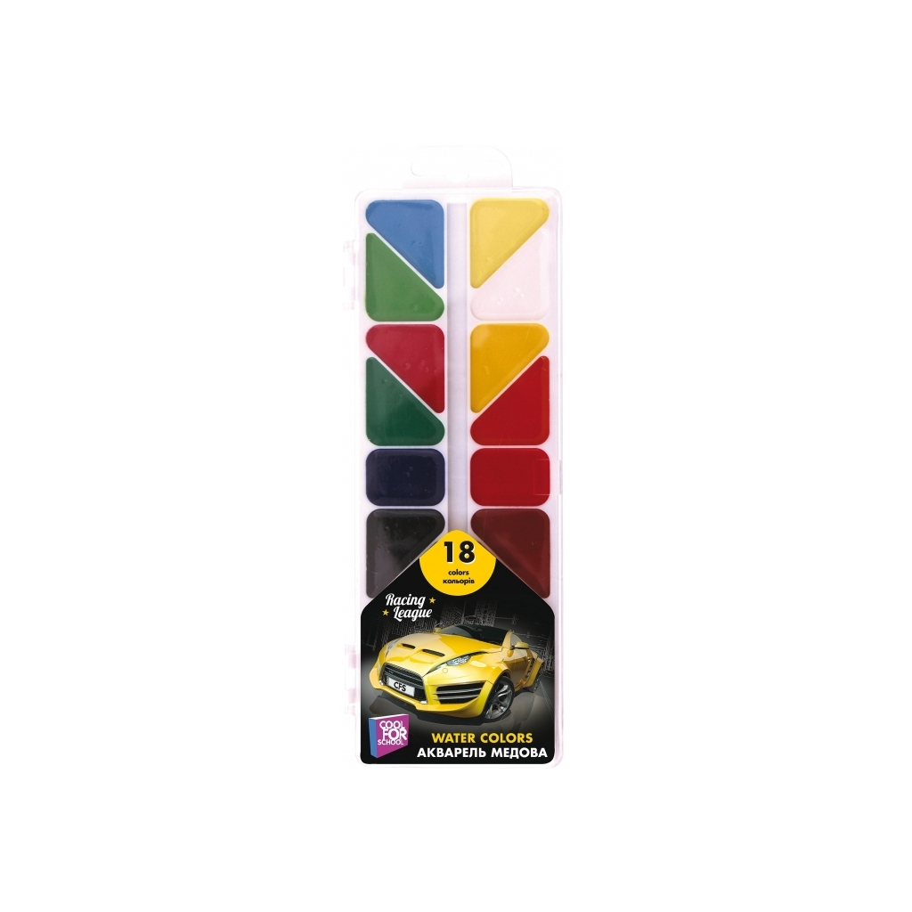 Акварельні фарби Cool For School медова Racing League, 18 кольорів (CF60142) - зображення 1