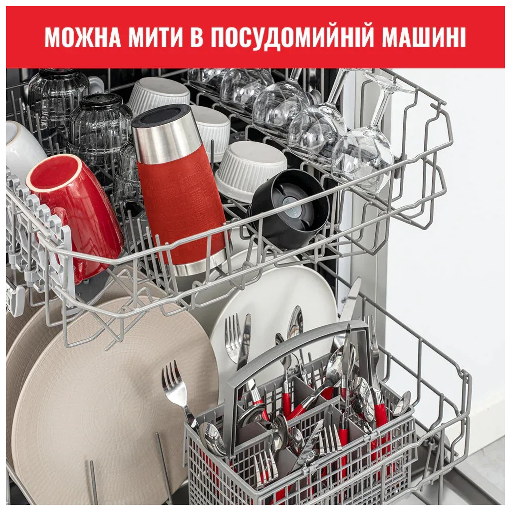 Термокружка Tefal Travel Mug Classic, 360мл, нержавіюча сталь, червоний (N2020410) - изображение 10