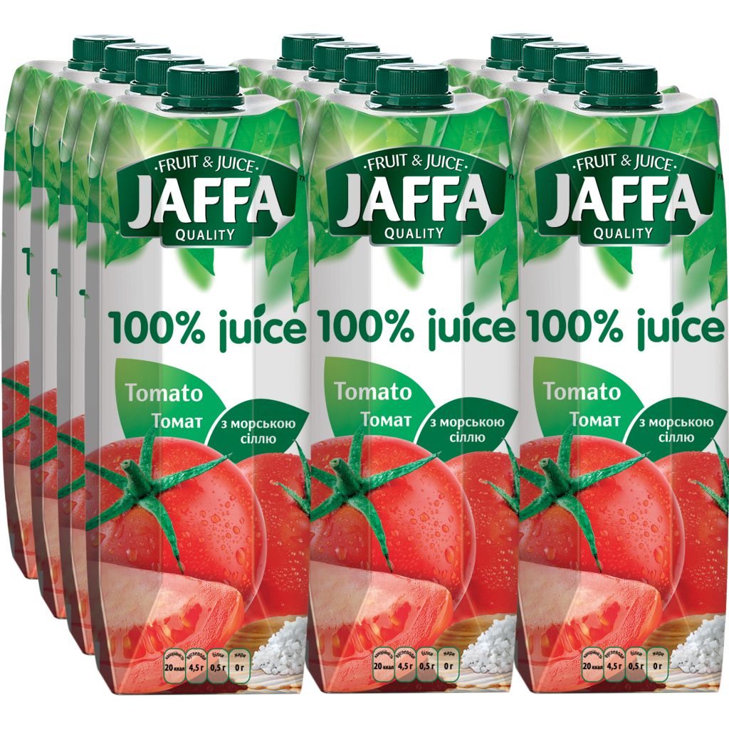 Сік Jaffa Томатний сік з сіллю 950 мл (4820003684931) - изображение 1