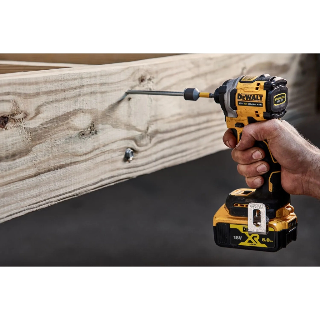 Шуруповерт DeWALT 18 В XR Li-Ion, 2x5Ah, безщітковий, 206 Нм, 3250 об/хв, TSTAK (DCF850P2T) - изображение 10