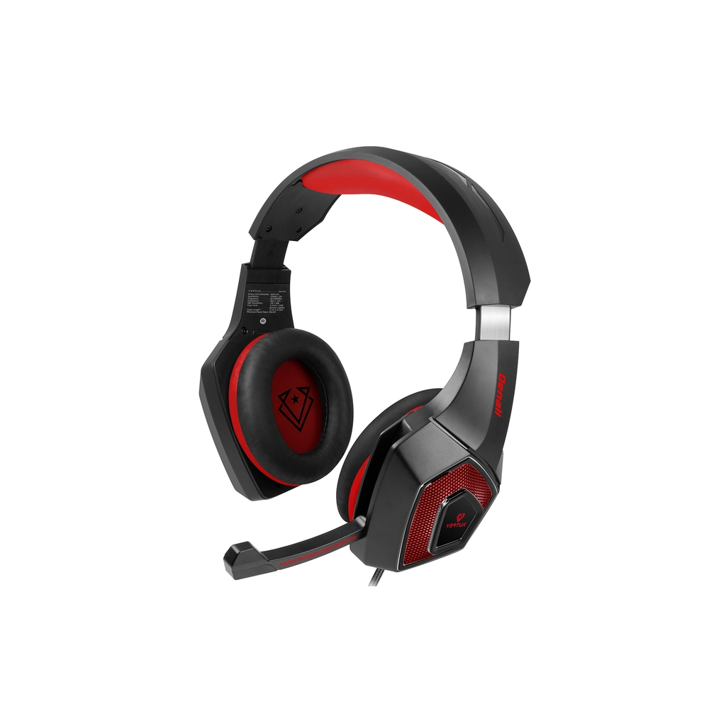 Навушники Vertux Denali 7.1 Mini Jack 3.5мм Red (denali.red) - зображення 1