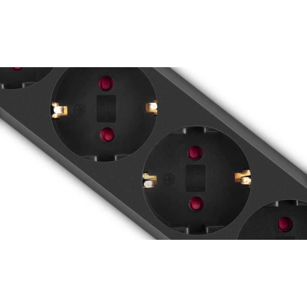 Мережевий фільтр живлення REAL-EL RS-6 Protect M 3m, black (EL122300034) - зображення 8